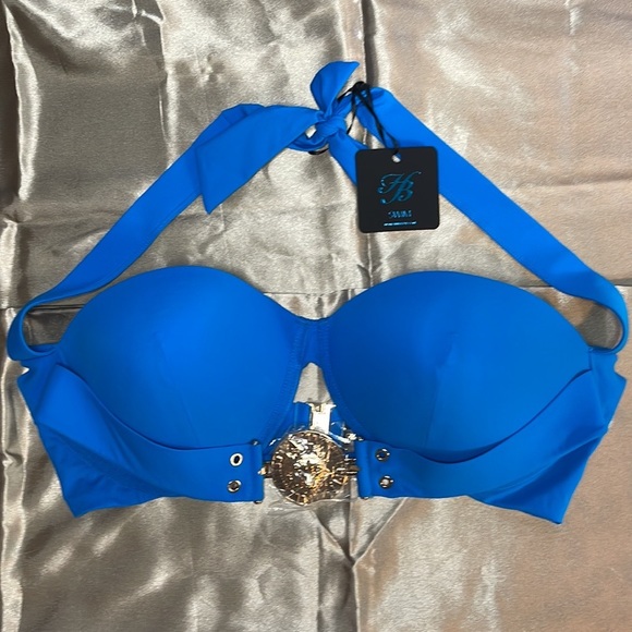 Honey Birdette Brooklyn Blue Swim Top - Picture 6 of 10